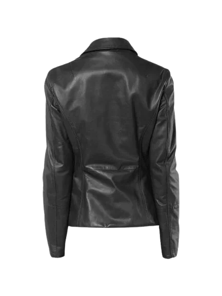 Blackridge Womens Button Leather Coat