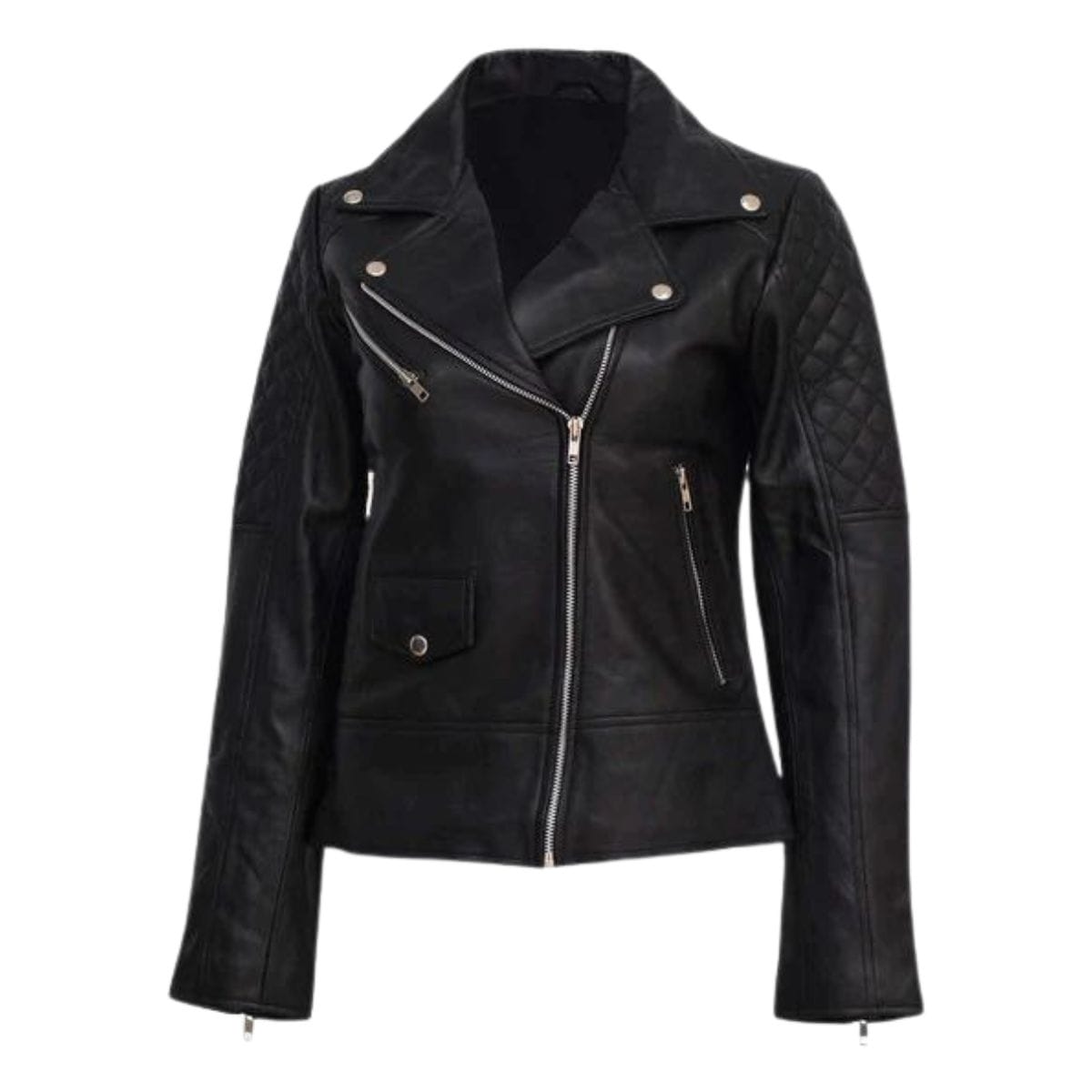Elegant Womens Black Leather Jacket