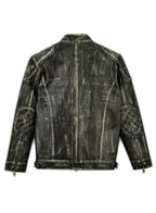 Charcoal Leather Jacket