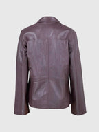 Womens Chocolate Brown Leather Jacket
