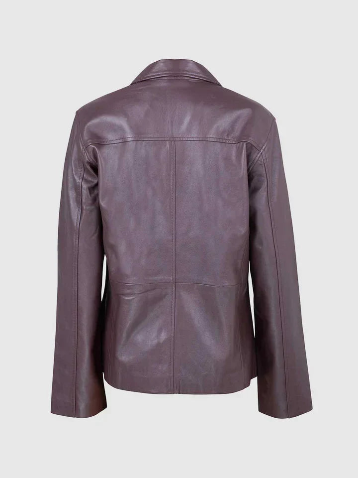 Womens Chocolate Brown Leather Jacket