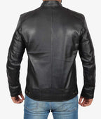 Mens Cafe Racer Jacket Black