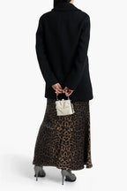 Womens Black Double Breasted Wool Coat