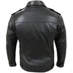 Classic Zipper Brown Leather Jacket