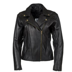 Womens Fitted Classic Motorcycle Jacket
