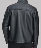 Men’s Genuine Black Biker Leather Jacket