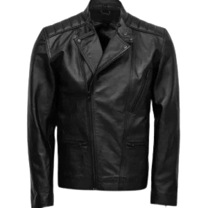 Removable Fur Collar Leather Jacket