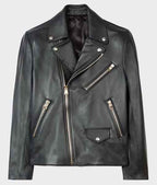 Men’s Knapp Leather Biker Jacket