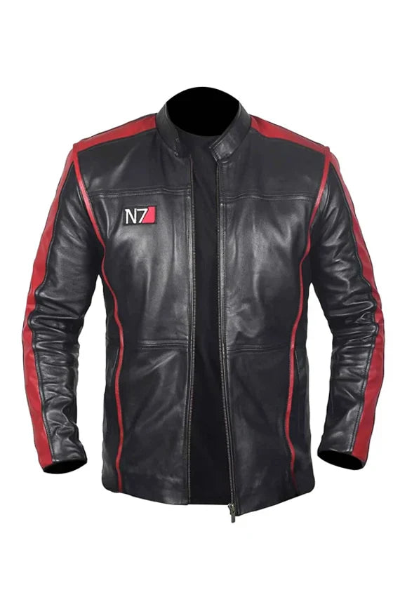 Mass Effect N7 Black Leather Jacket