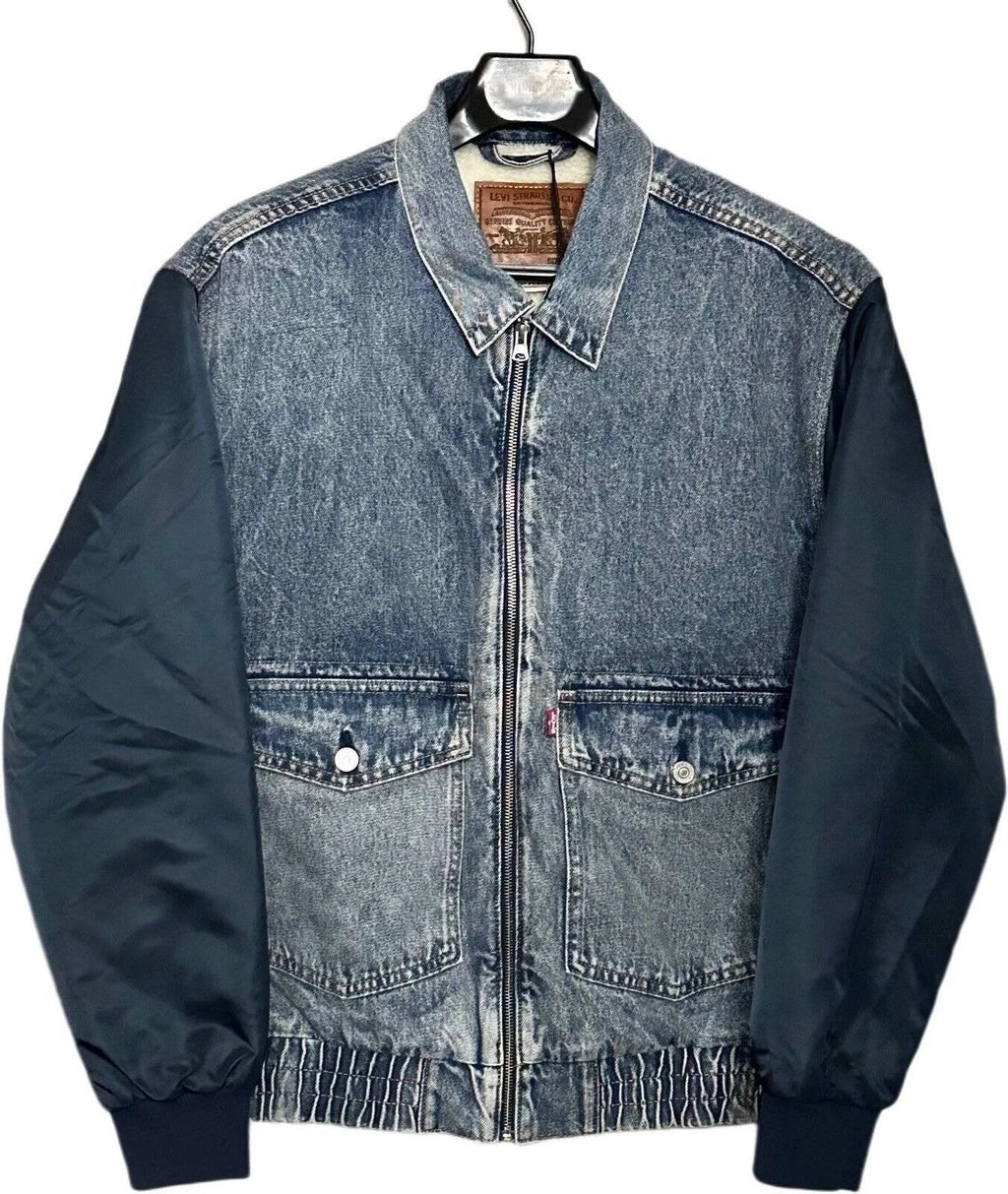 Denim Bomber Jacket Mens
