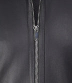 Mens Stylish Black Cafe Racer Leather Jacket