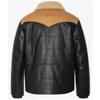 Mens Western Style Puffer Aviator Jacket