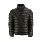 Mens Leather Puffer Jackets