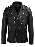 Beast Black Biker Leather Jacket