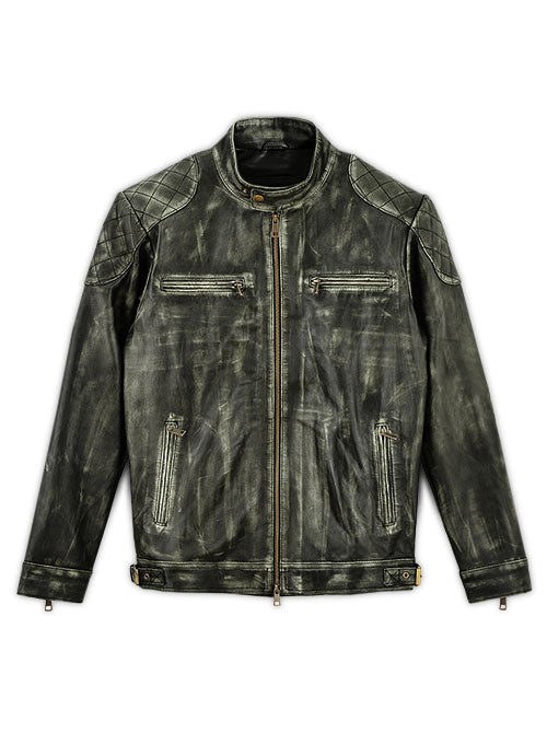 Charcoal Leather Jacket