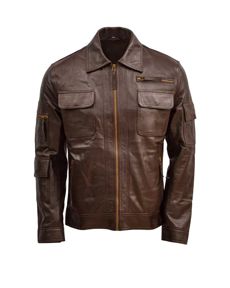 Brown Sheep Leather Jacket