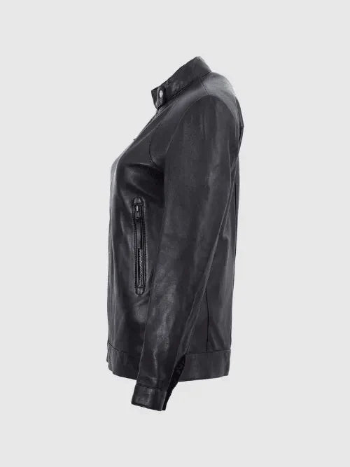 Black Leather Motorcycle Jacket