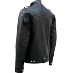 Designer Black Men's Biker Leather Jacket