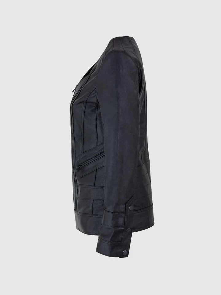 Womens Sheep Leather Slim Jacket