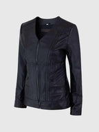 Womens Sheep Leather Slim Jacket
