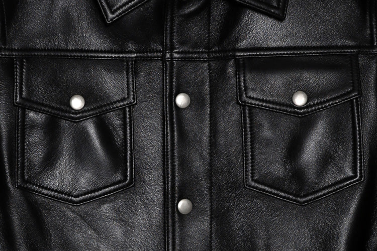 Womens Black Zipper Trucker Biker Jacket