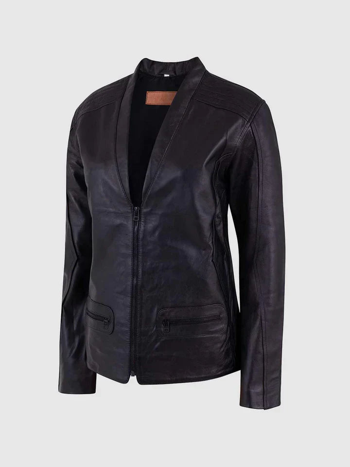 Soft Black Womens Leather Jacket