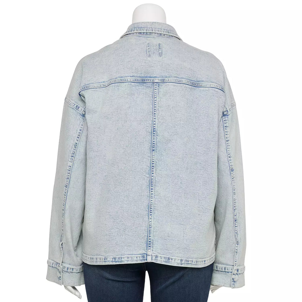 Plus Size Denim Jacket Womens