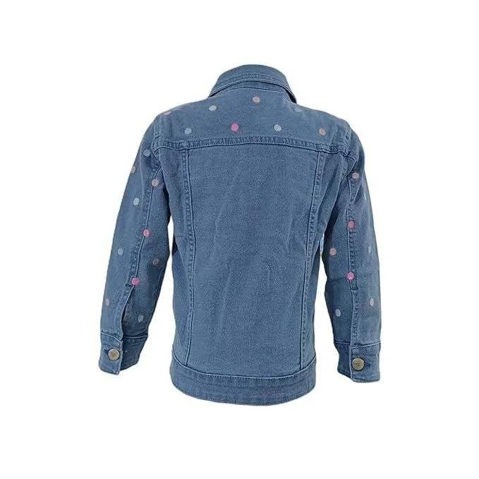 Girls Denim Motorcycle Jacket