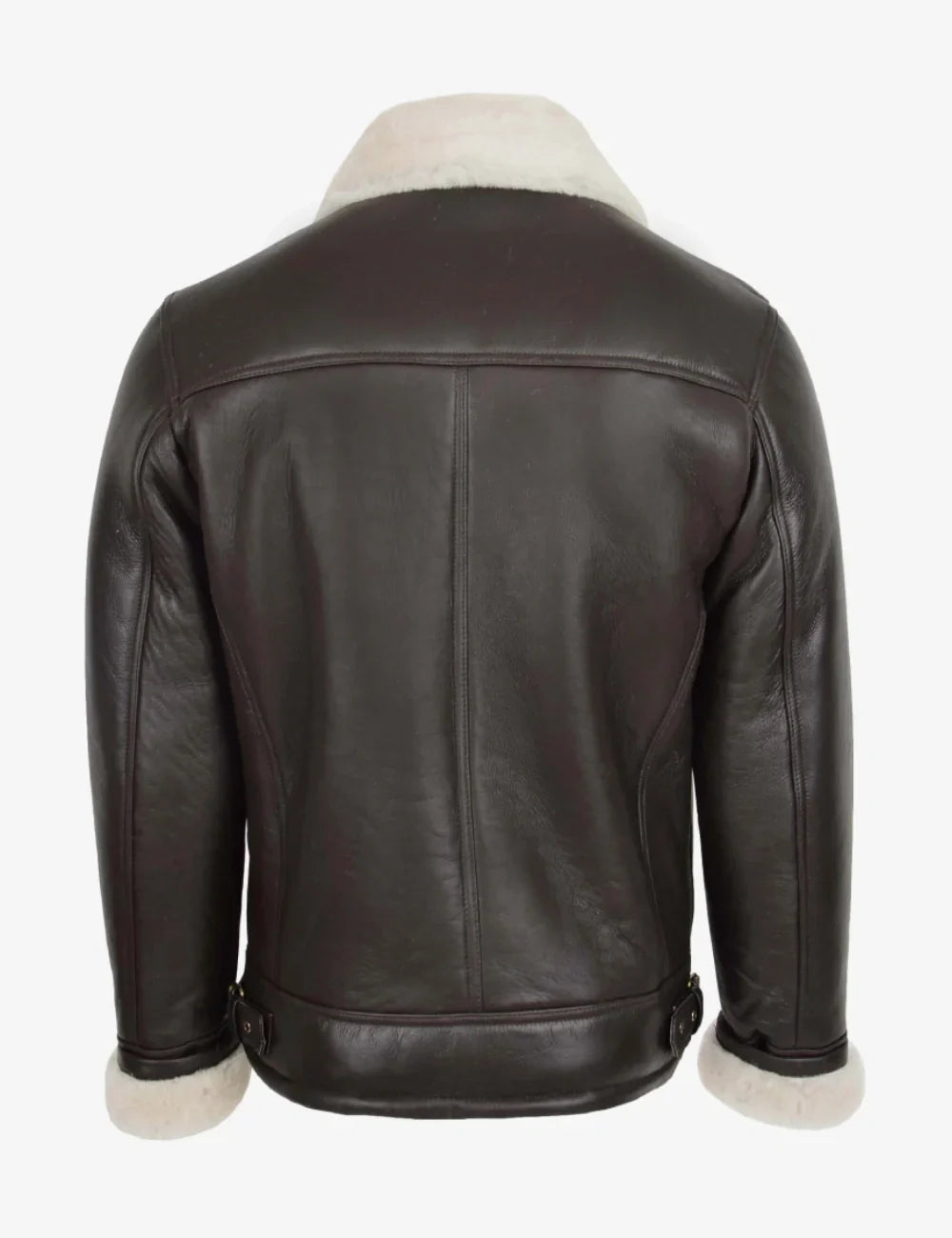 Blen Aviator Jacket with Cross-Zip in Shearling Leather