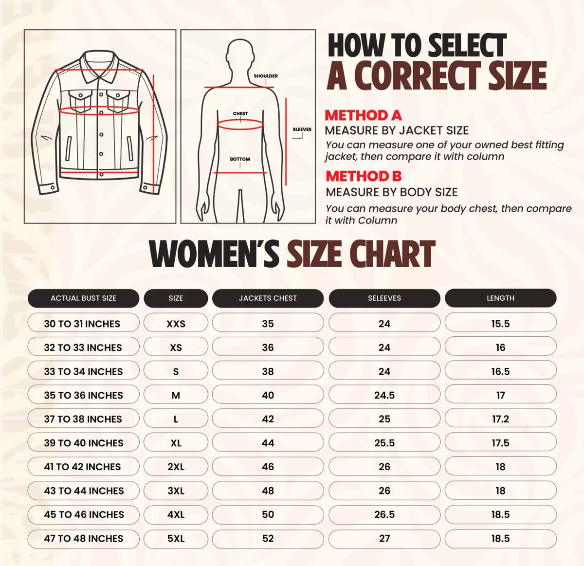 Women's Size Chart