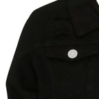 Womens Black Denim Jean Jacket