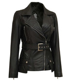 Womens Victoria Black Leather Jacket