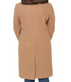 Womens Beige Knee Wool Coat