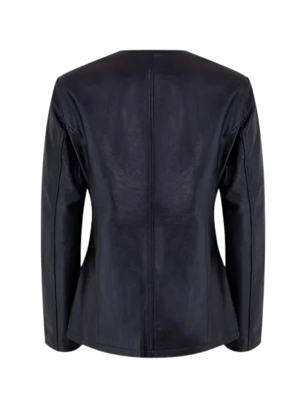 Womens Slim Leather Biker Jacket
