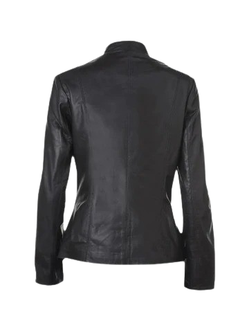 Onyx Outline Womens Leather Blazer