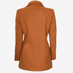 Barbara Rust Wool Coat For Women