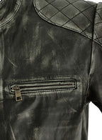 Charcoal Leather Jacket